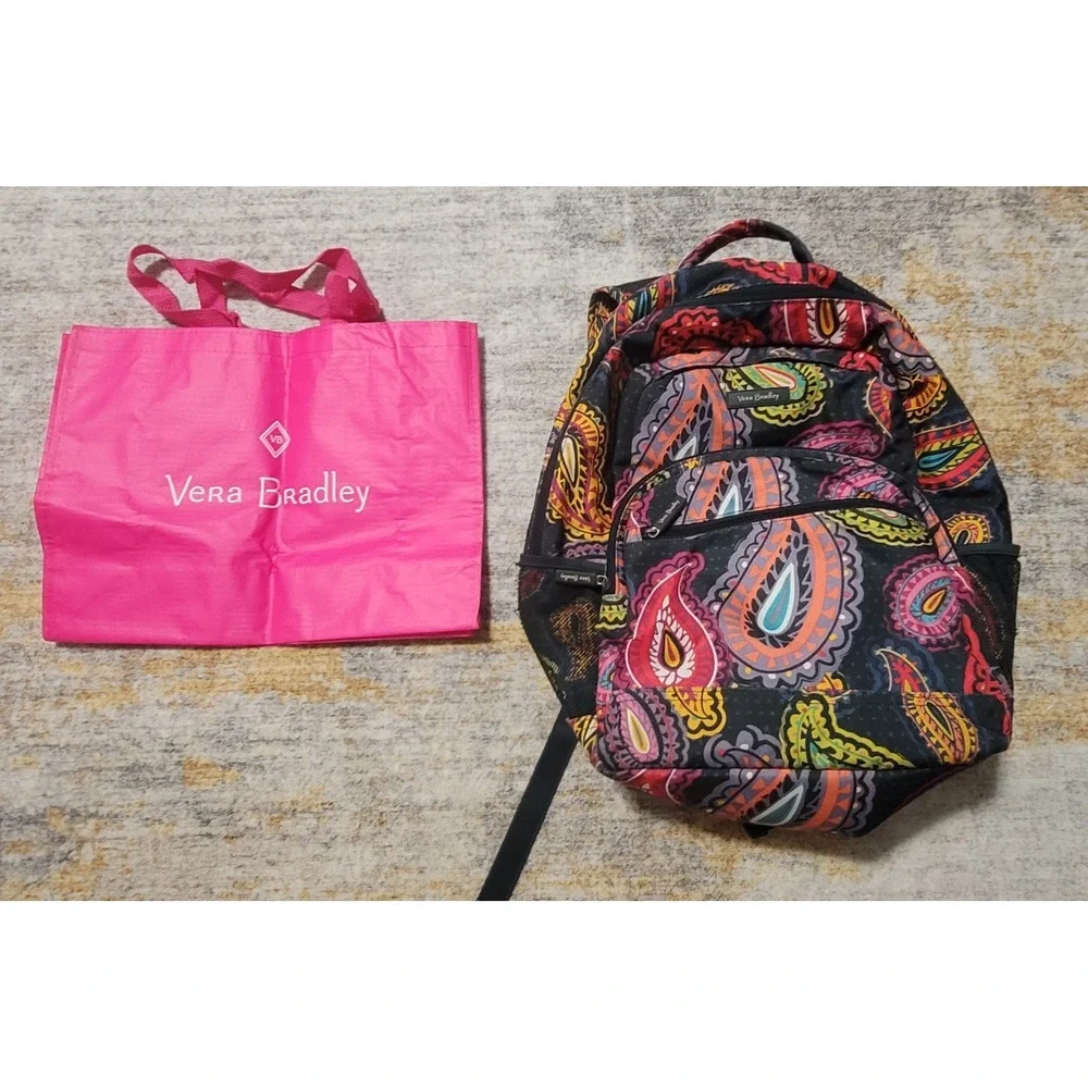 Vera Bradley Lighten‎ Up Essential Backpack in Twilight Paisley Pattern